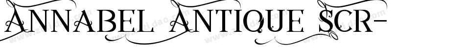Annabel Antique Scr字体转换